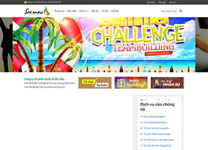 Mẫu website Sự kiện 3