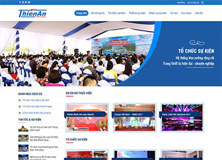 Mẫu website Sự kiện 2