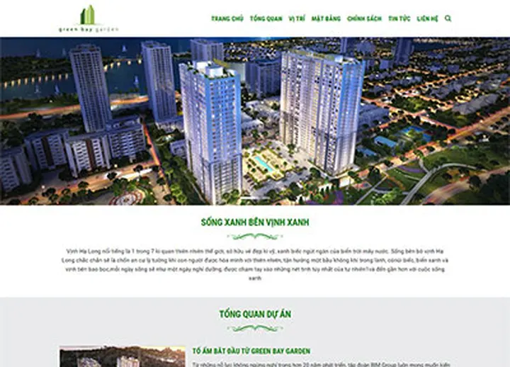 Mẫu website Greenbay