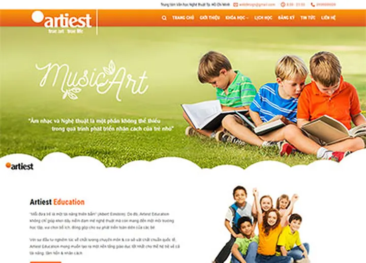 Mẫu website Edu