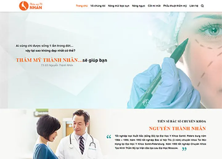 Mẫu website Phòng khám
