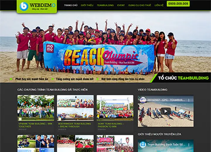 Mẫu website Sự kiện 5