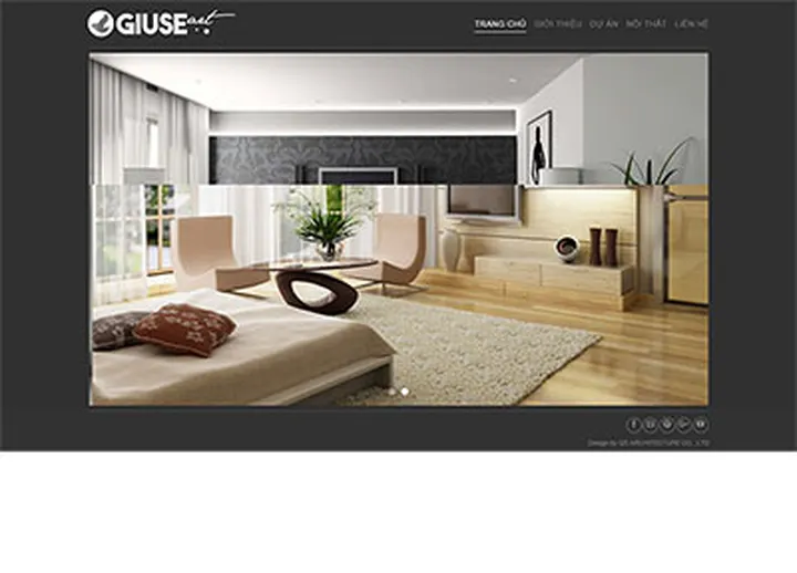 Mẫu website Kiến trúc