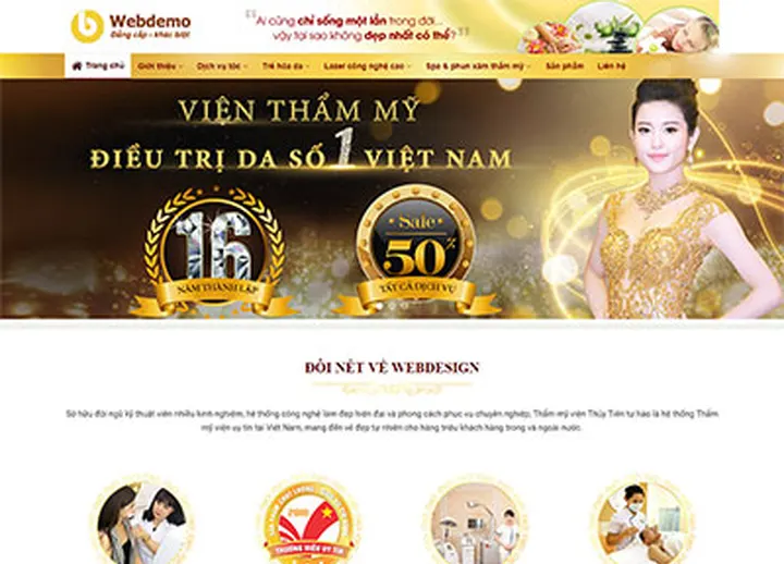 Mẫu website Spa 2
