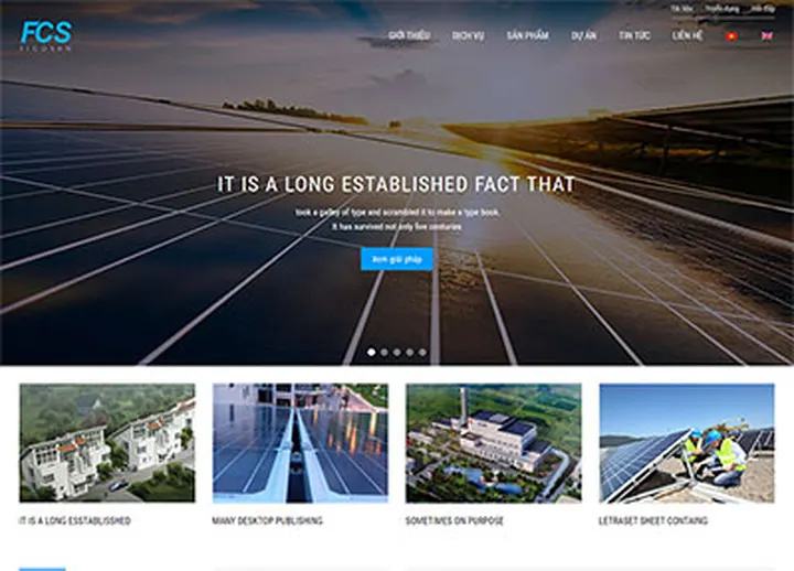 Mẫu website Tiết kiệm điện