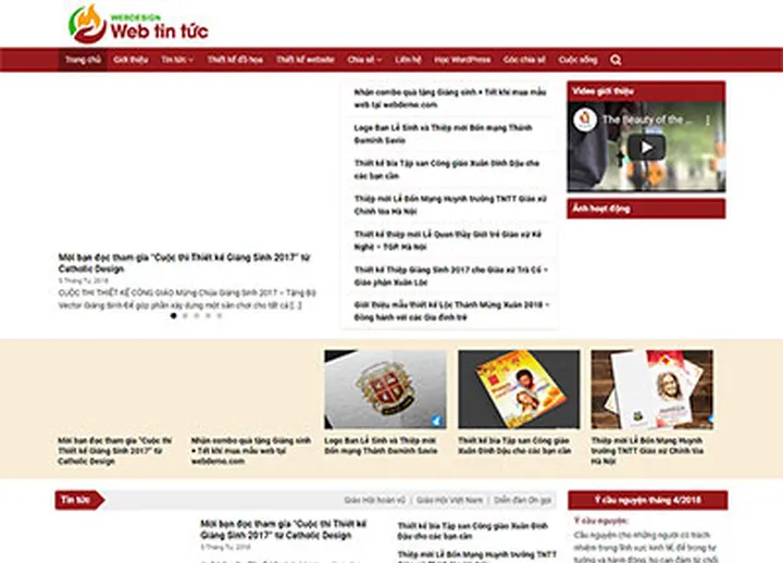 Mẫu website Tin tức 2