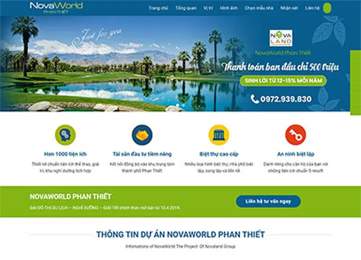 Mẫu website Bất động sản 6