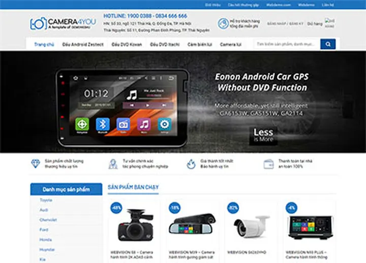 Mẫu website Camera 2
