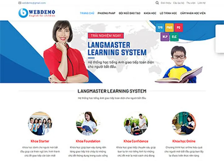 Mẫu website Giáo dục 5