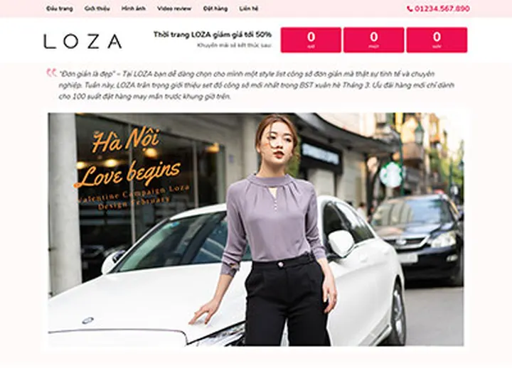 Mẫu website Fashion 5