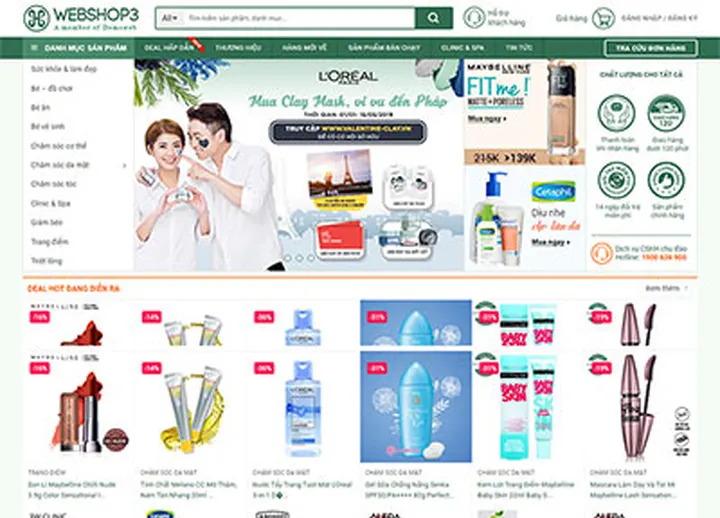 Mẫu website Shop 3