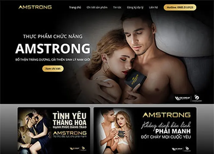 Mẫu website Thực phẩm chức năng 3