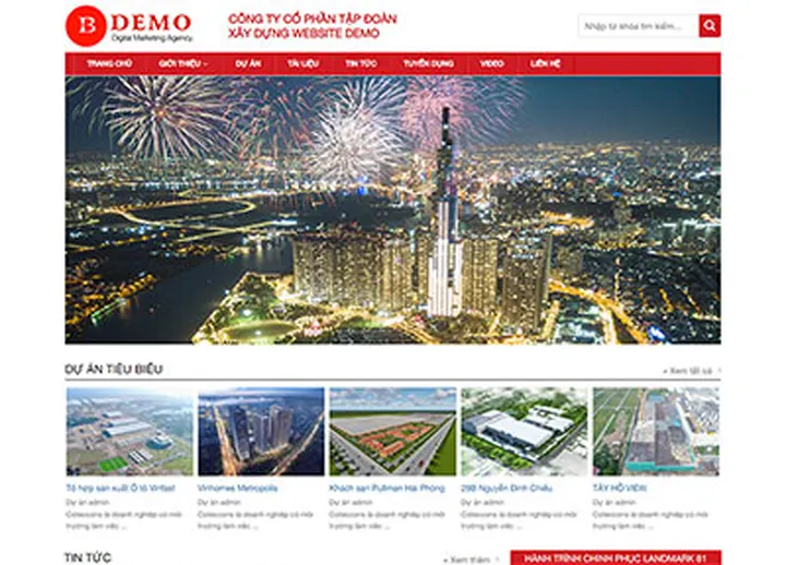 Mẫu website Giới thiệu công ty 3
