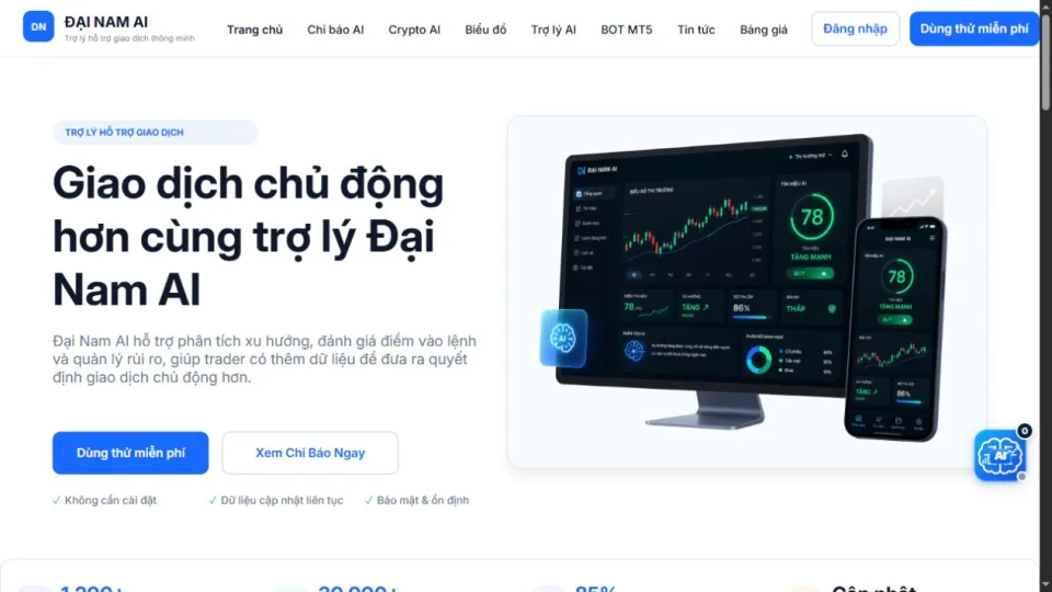Dashboard dữ liệu DAINAM AI do ONTER triển khai