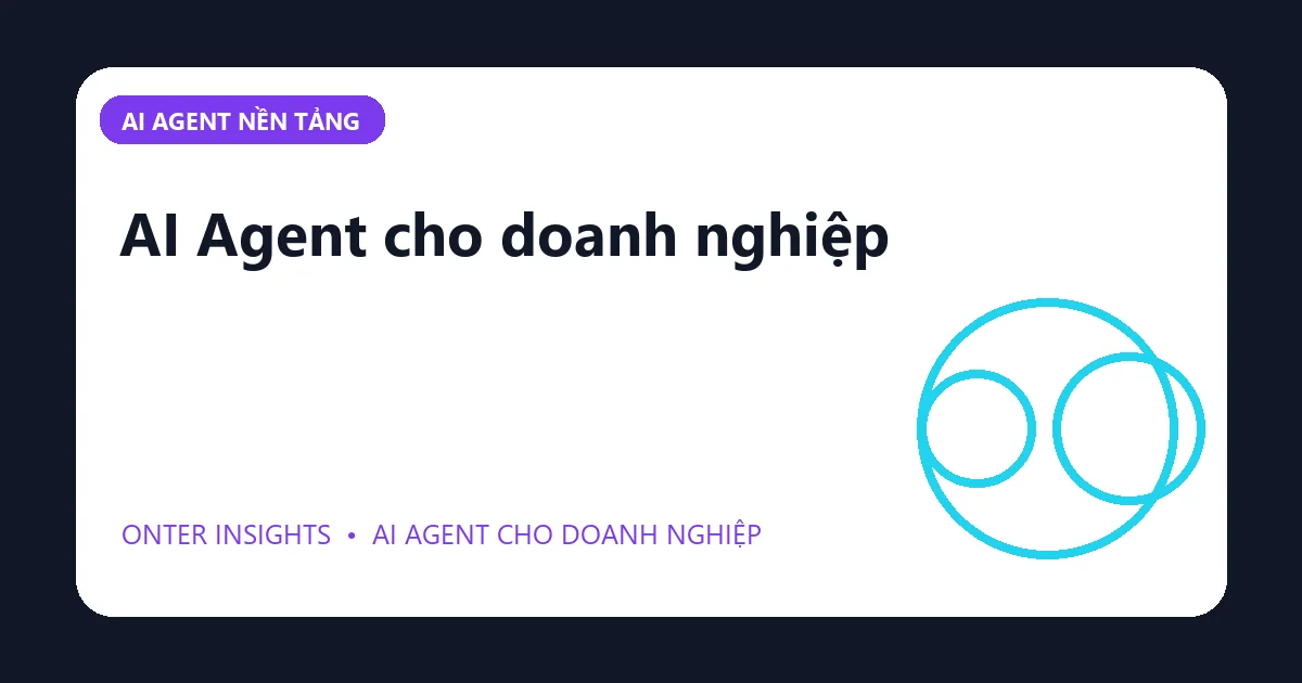 Minh họa ai agent cho doanh nghiệp cho doanh nghiệp