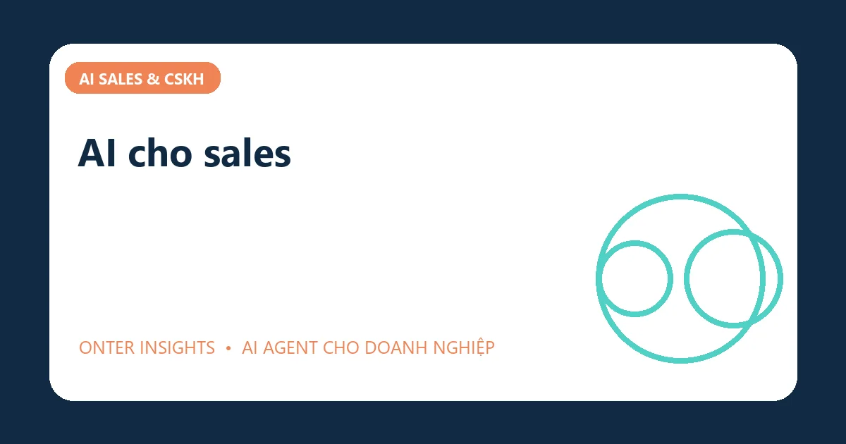 Minh họa ai cho sales cho doanh nghiệp