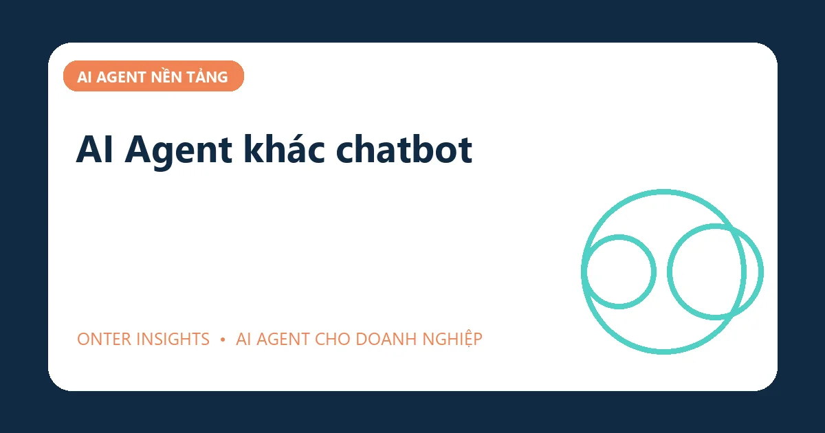 Minh họa ai agent khác chatbot cho doanh nghiệp