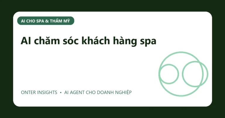 Minh họa ai chăm sóc khách hàng spa cho doanh nghiệp