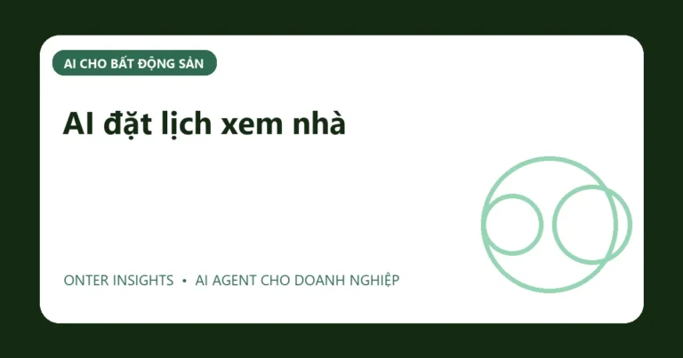 Minh họa ai đặt lịch xem nhà cho doanh nghiệp