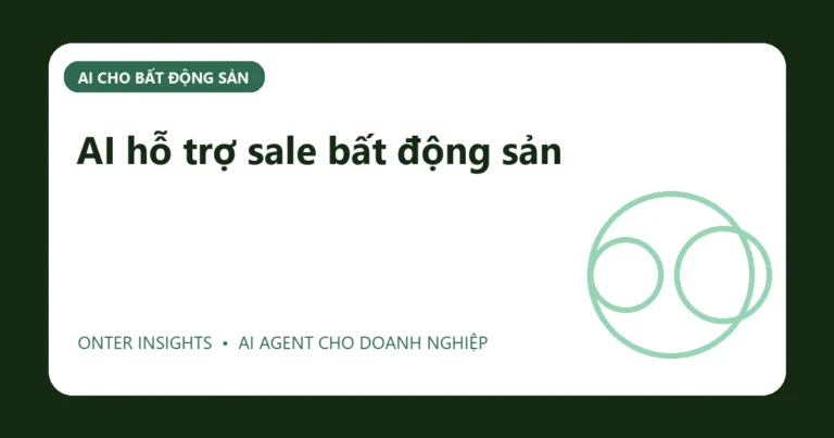 Minh họa ai hỗ trợ sale bất động sản cho doanh nghiệp