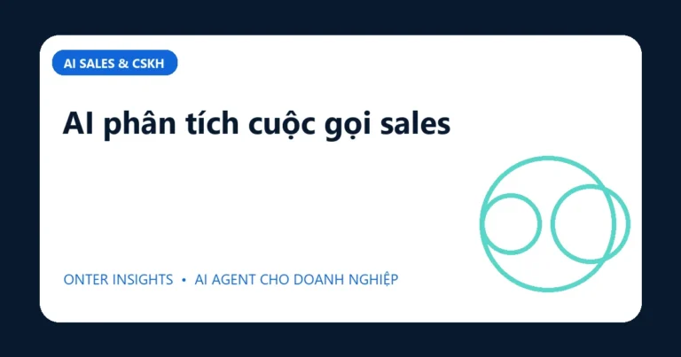 Minh họa ai phân tích cuộc gọi sales cho doanh nghiệp