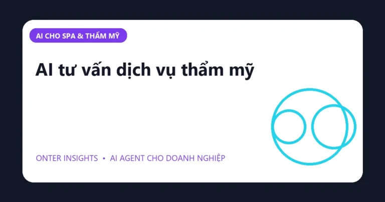 Minh họa ai tư vấn dịch vụ thẩm mỹ cho doanh nghiệp
