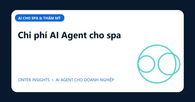 Minh họa chi phí ai agent cho spa cho doanh nghiệp