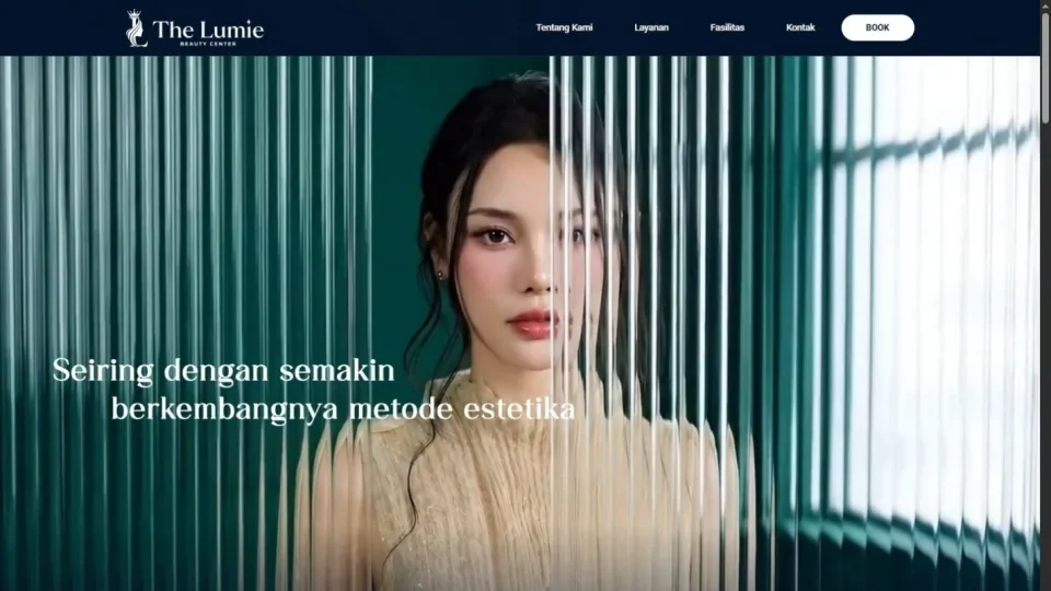 Screenshot 3 mẫu Mẫu website thẩm mỹ cao cấp The Lumie
